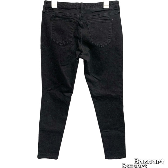 Mossimo Supply Co Mid Rise ultra strech Black Skinny Jeans Sz 8 - Picture 2 of 5